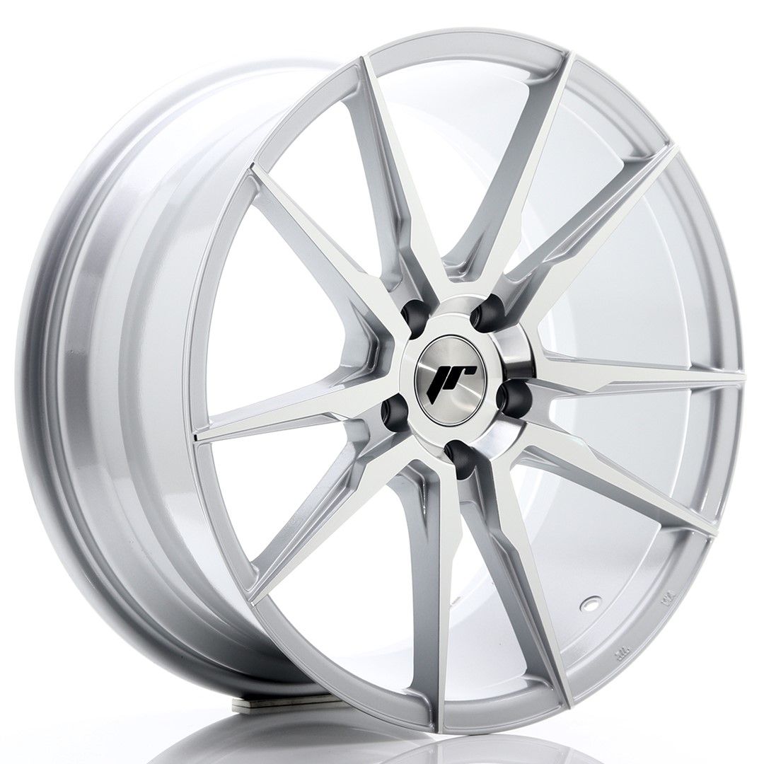 Image of JR-Wheels JR21 Velgen 19 Inch 8.5J ET35 5x120 Silver Machined Face