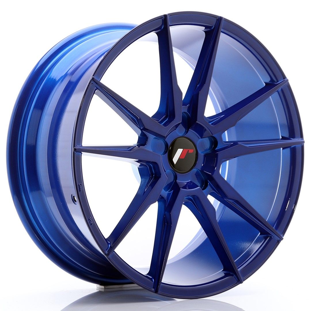 Image of JR-Wheels JR21 Velgen 19 Inch 8.5J ET20-43 Custom PCD Platinum Blue