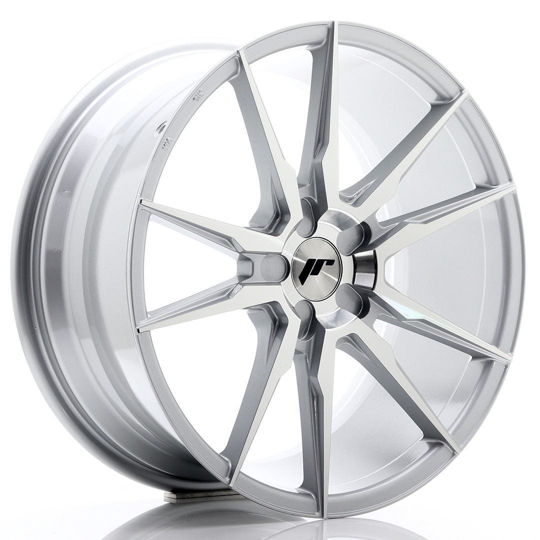 Image of JR-Wheels JR21 Velgen 19 Inch 8.5J ET35-43 Custom PCD Silver Machined Face