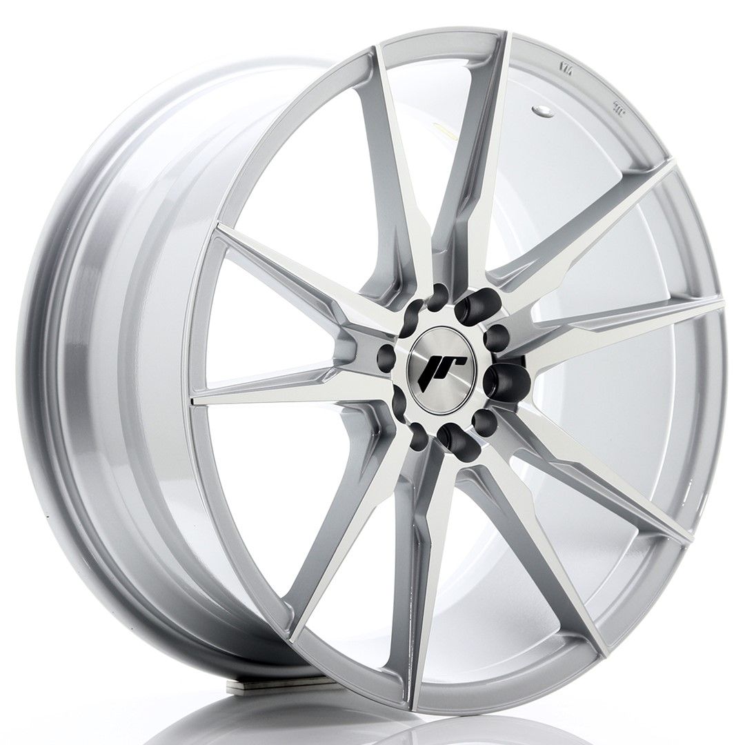Image of JR-Wheels JR21 Velgen 19 Inch 8.5J ET35 5x100,5x120 Silver Machined Face