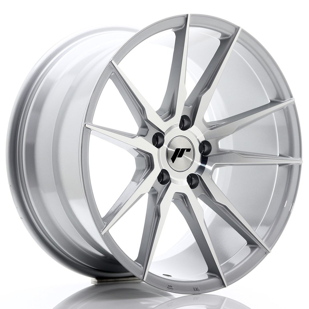 Image of JR-Wheels JR21 Velgen 19 Inch 9.5J ET40 5x112 Silver Machined Face