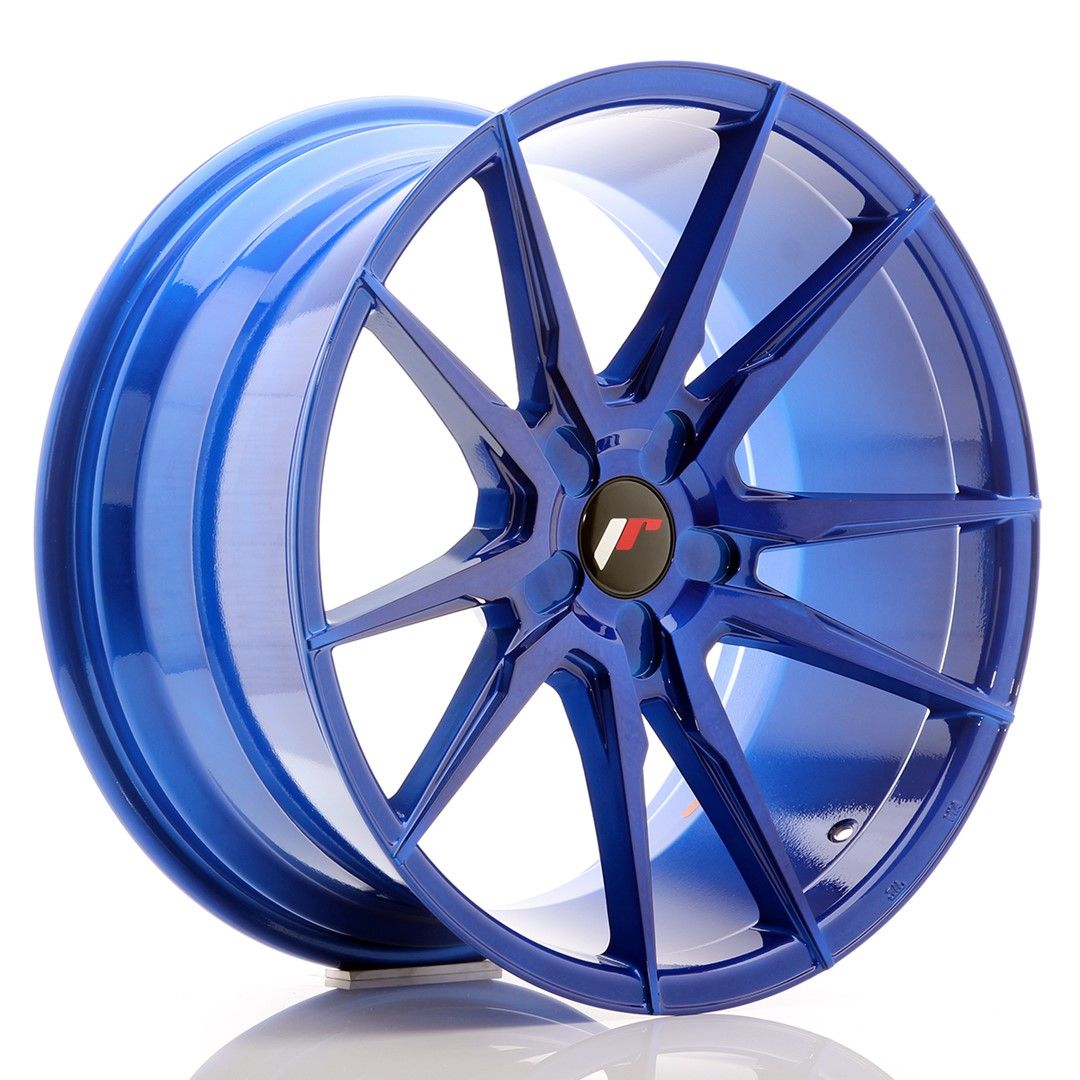 Image of JR-Wheels JR21 Velgen 19 Inch 9.5J ET20-40 Custom PCD Platinum Blue