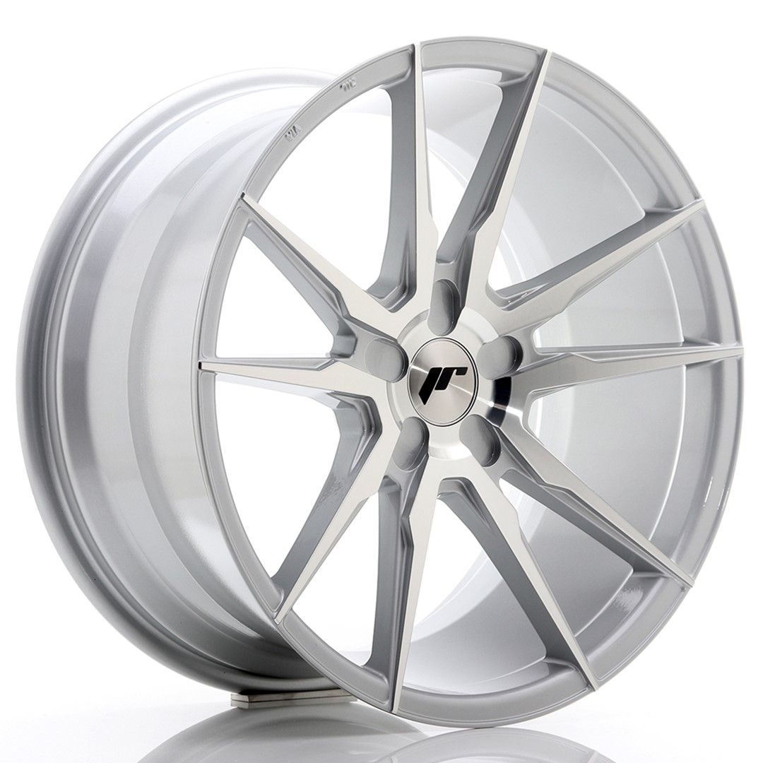 Image of JR-Wheels JR21 Velgen 19 Inch 9.5J ET35-40 Custom PCD Silver Machined Face