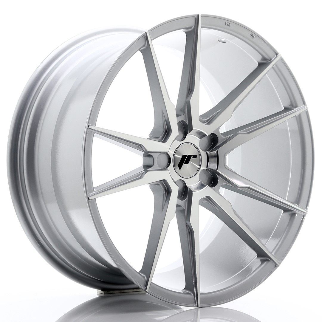 Image of JR-Wheels JR21 Velgen 20 Inch 10J ET40 Custom PCD Silver Machined Face
