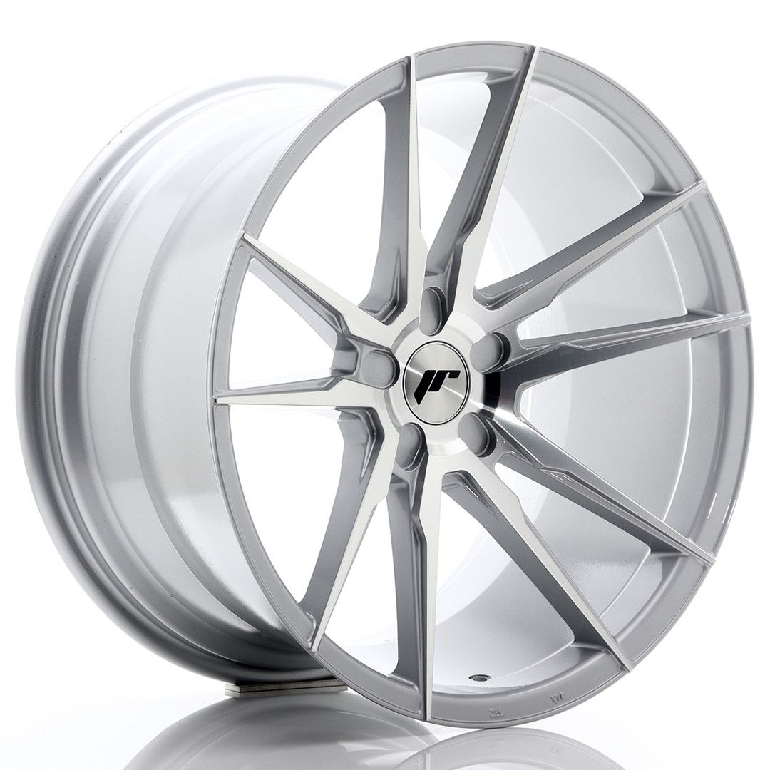 Image of JR-Wheels JR21 Velgen 20 Inch 11J ET20-30 Custom PCD Silver Machined Face