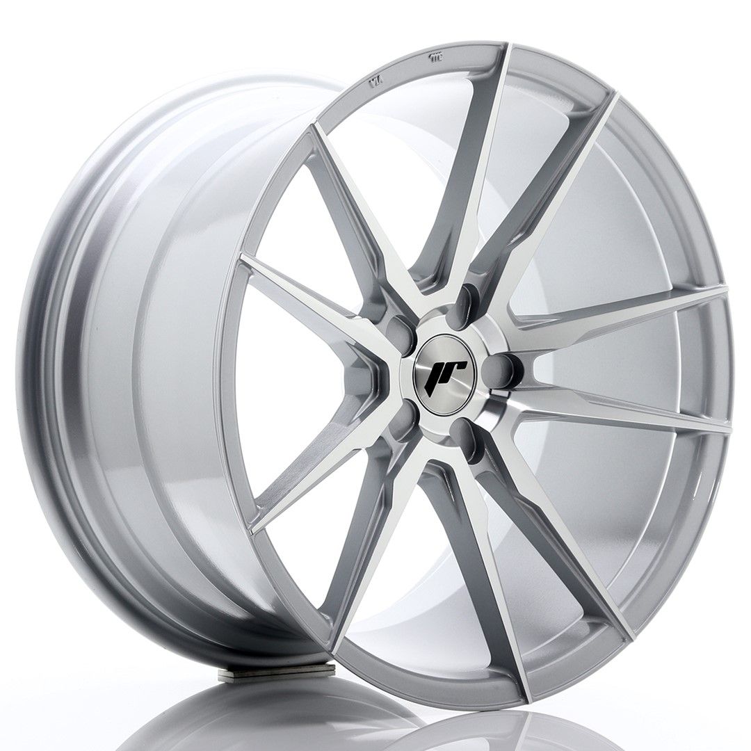 Image of JR-Wheels JR21 Velgen 20 Inch 11J ET30-50 Custom PCD Silver Machined Face