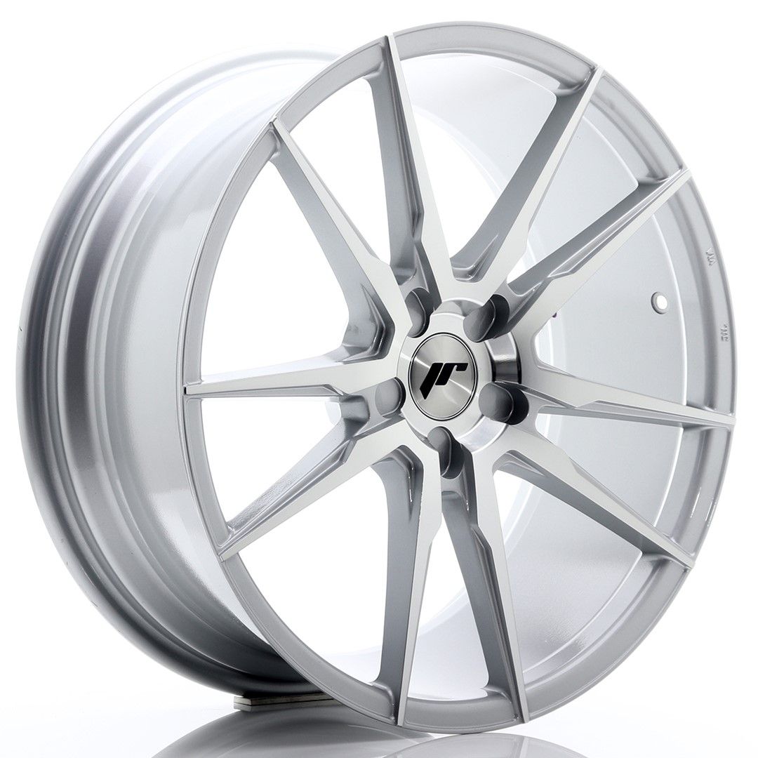 Image of JR-Wheels JR21 Velgen 20 Inch 8.5J ET40 Custom PCD Silver Machined Face
