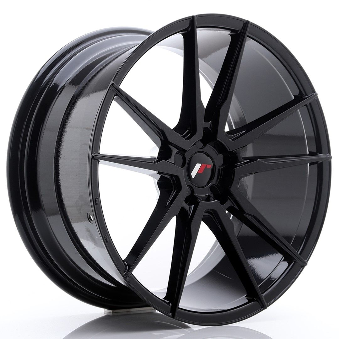 Image of JR-Wheels JR21 Velgen 21 Inch 10J ET15-48 Custom PCD Gloss Black