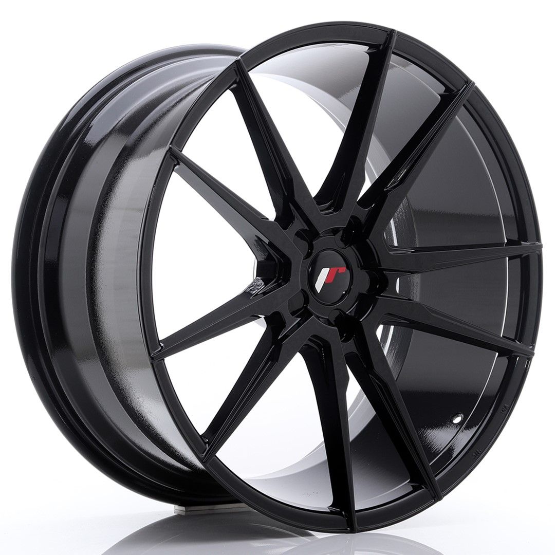 Image of JR-Wheels JR21 Velgen 22 Inch 10.5J ET15-52 Custom PCD Gloss Black