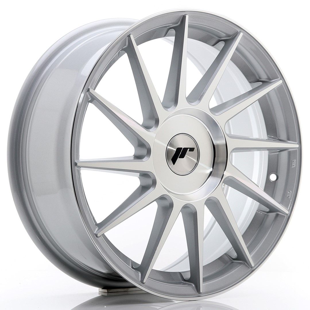 Image of JR-Wheels JR22 Velgen 17 Inch 7J ET35-40 Custom PCD Silver Machined Face