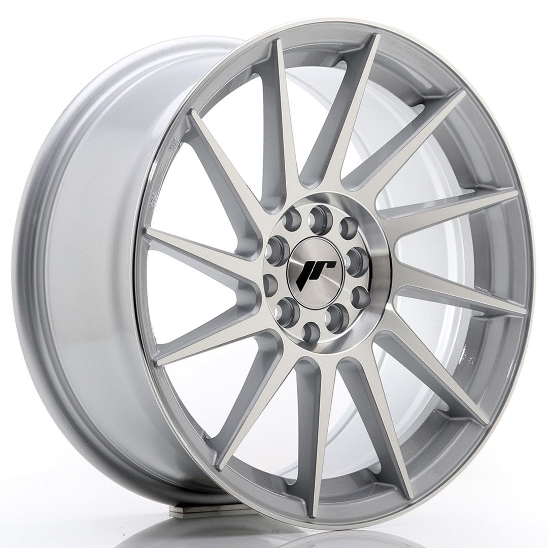 Image of JR-Wheels JR22 Velgen 18 Inch 7.5J ET40 5x112,5x114.3 Silver Machined Face