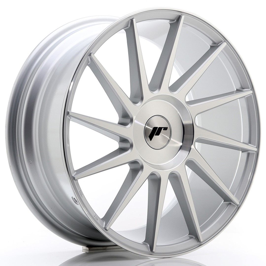 Image of JR-Wheels JR22 Velgen 18 Inch 7.5J ET35-42 Custom PCD Silver Machined Face