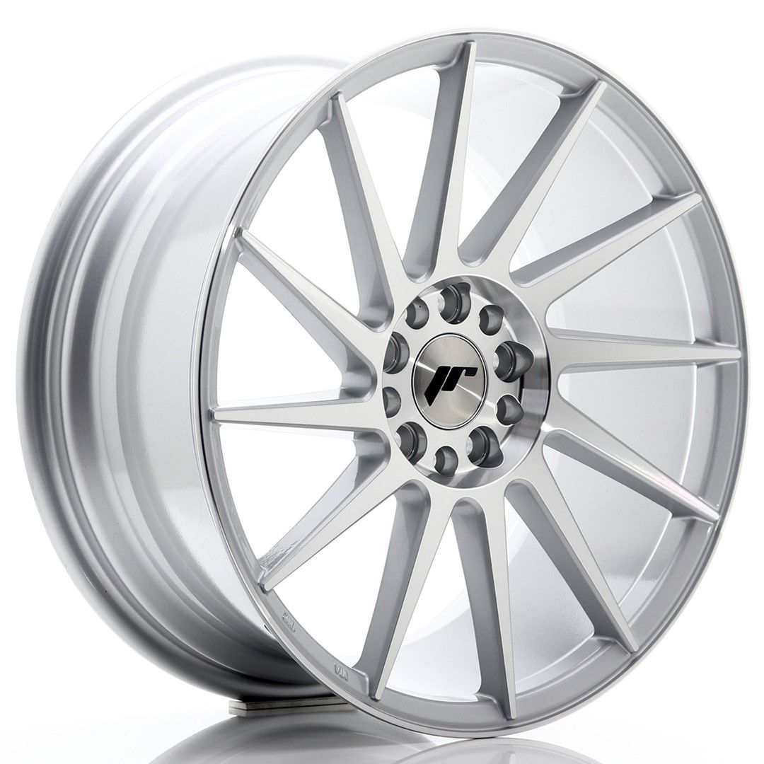 Image of JR-Wheels JR22 Velgen 18 Inch 8.5J ET40 5x112,5x114.3 Silver Machined Face