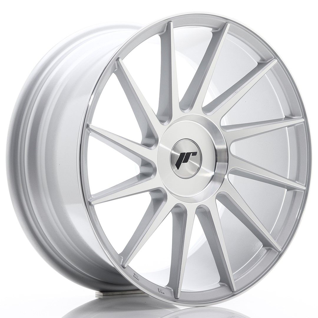 Image of JR-Wheels JR22 Velgen 18 Inch 8.5J ET40 Custom PCD Silver Machined Face