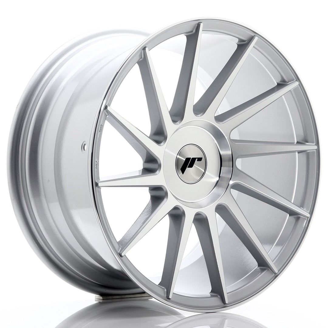 Image of JR-Wheels JR22 Velgen 18 Inch 9.5J ET20-40 Custom PCD Silver Machined Face