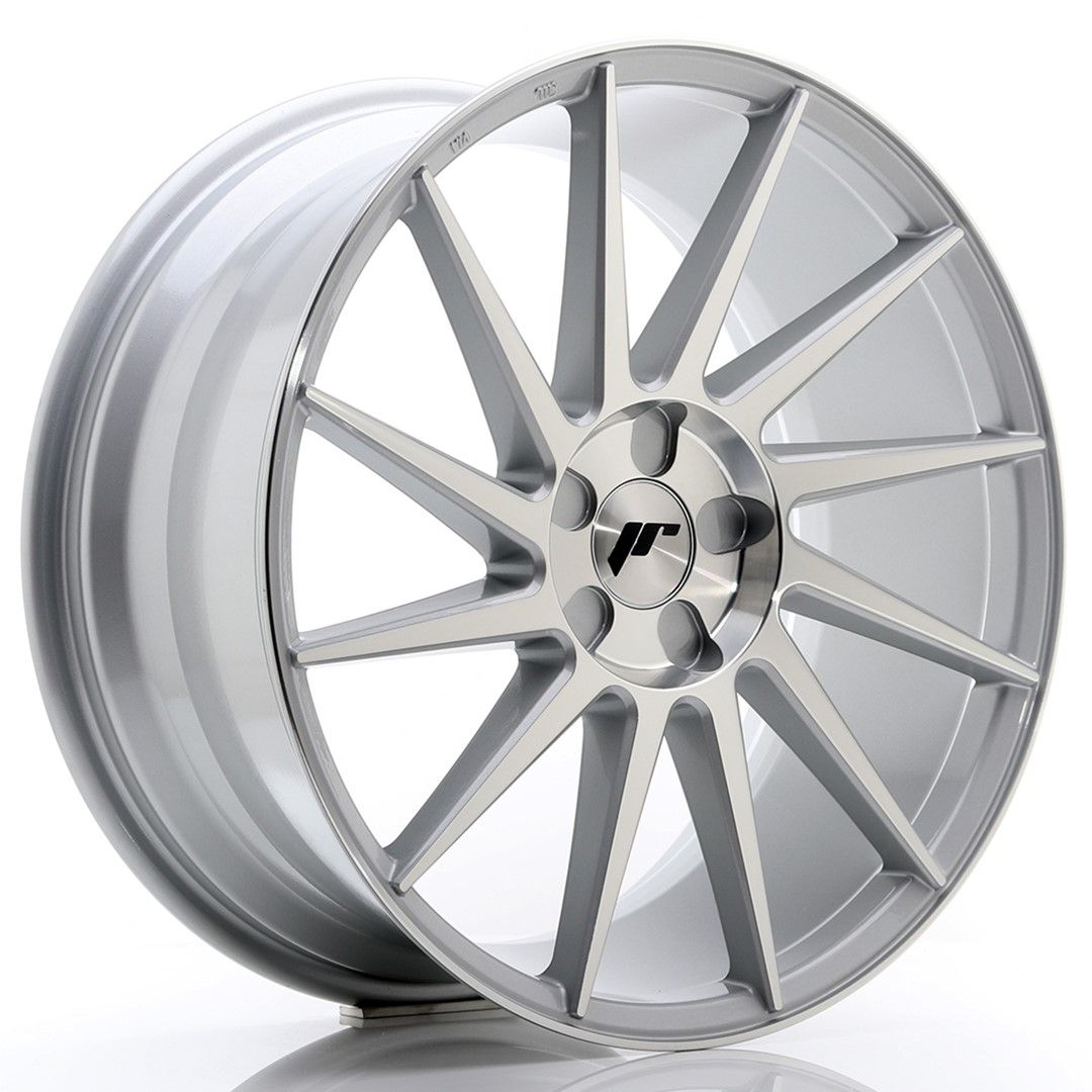 Image of JR-Wheels JR22 Velgen 19 Inch 8.5J ET35-43 Custom PCD Silver Machined Face