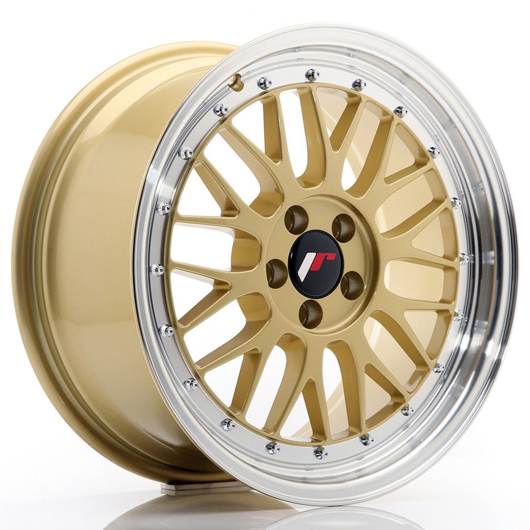 Image of JR-Wheels JR23 Velgen 17 Inch 8J ET35 5x100 Gold Machined Lip