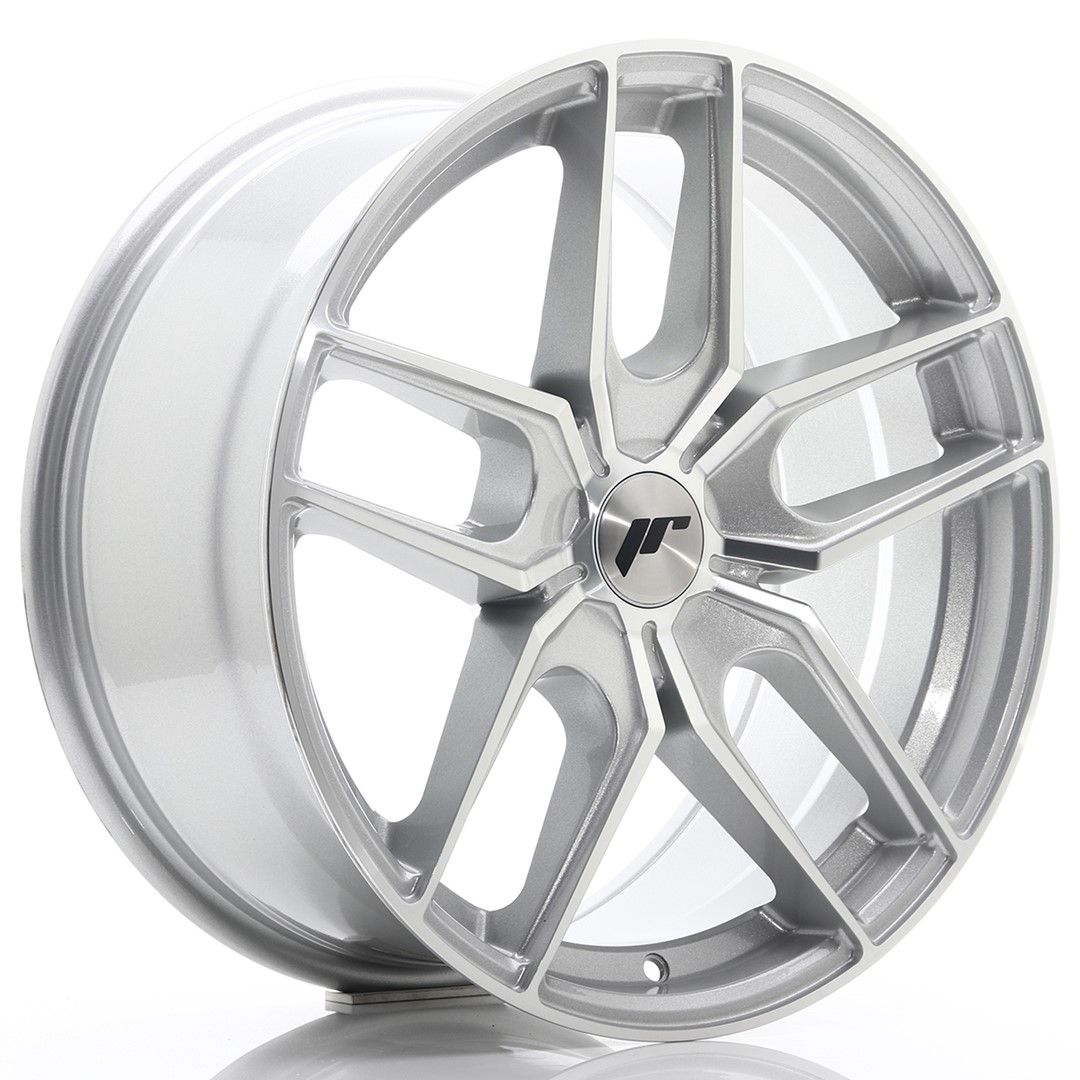 Image of JR-Wheels JR25 Velgen 18 Inch 8.5J ET20-40 Custom PCD Silver Machined Face