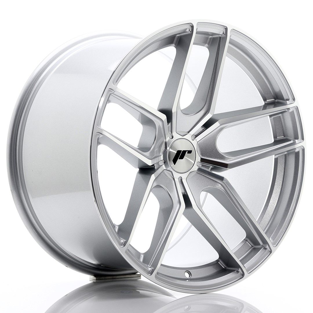 Image of JR-Wheels JR25 Velgen 19 Inch 11J ET20-40 Custom PCD Silver Machined Face