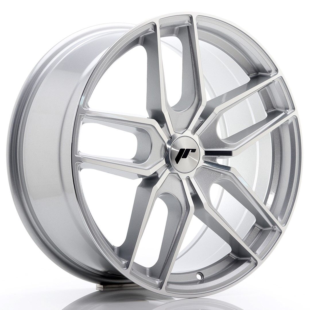 Image of JR-Wheels JR25 Velgen 19 Inch 8.5J ET20-40 Custom PCD Silver Machined Face