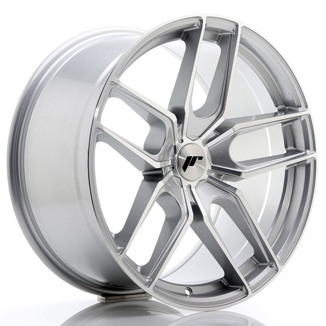 Image of JR-Wheels JR25 Velgen 19 Inch 9.5J ET20-40 Custom PCD Silver Machined Face