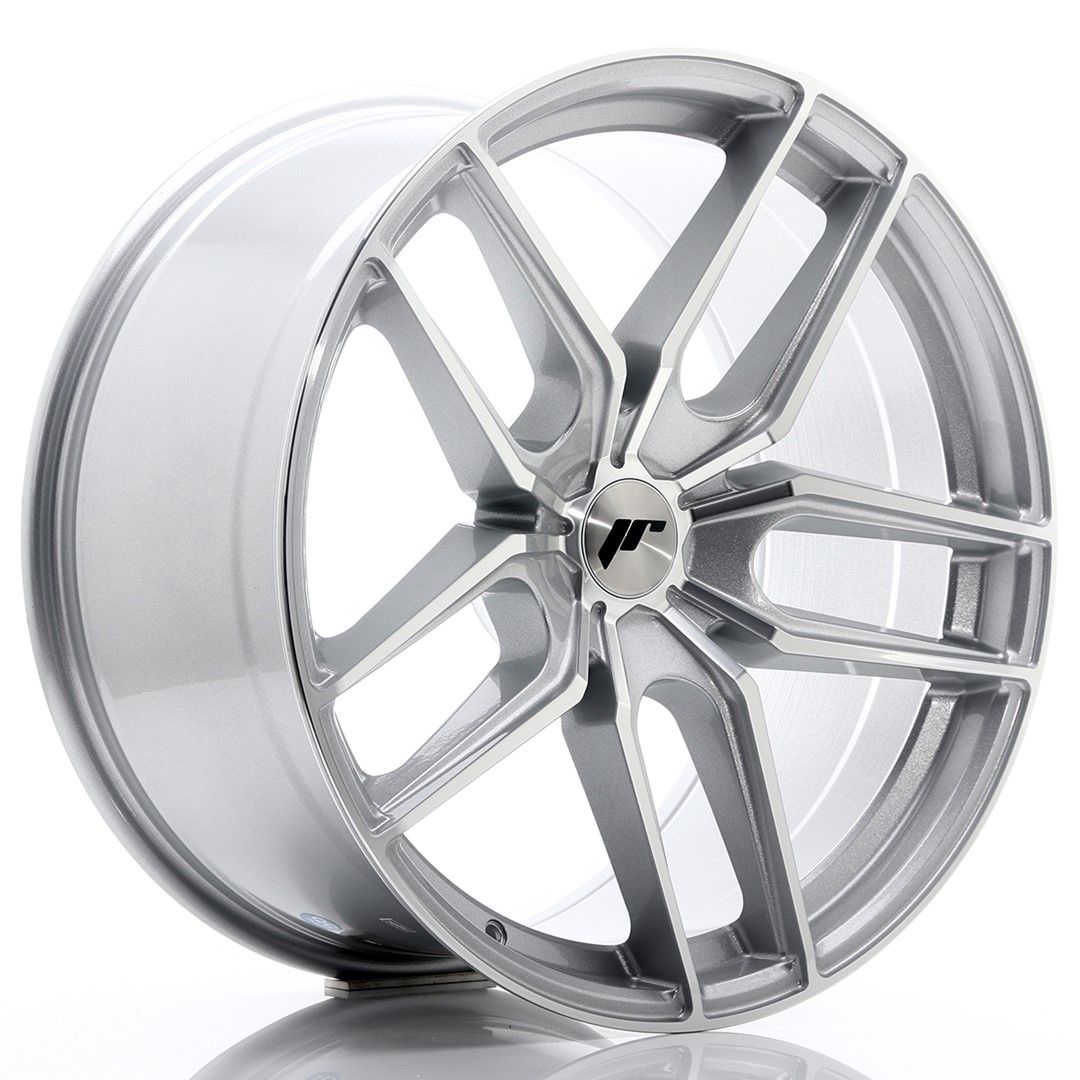Image of JR-Wheels JR25 Velgen 20 Inch 10J ET20-40 Custom PCD Silver Machined Face