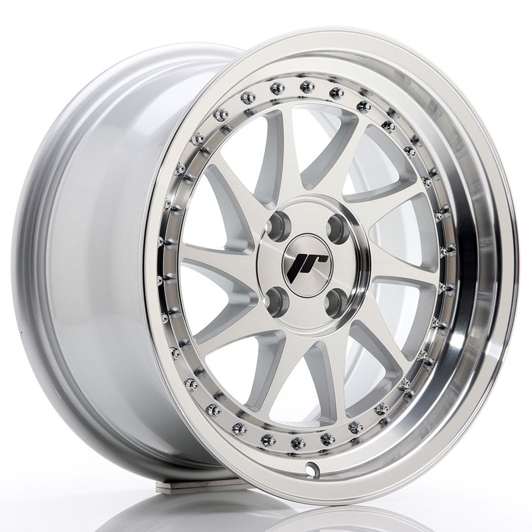 Image of JR-Wheels JR26 Velgen 16 Inch 8J ET30 4x100 Silver Machined Face