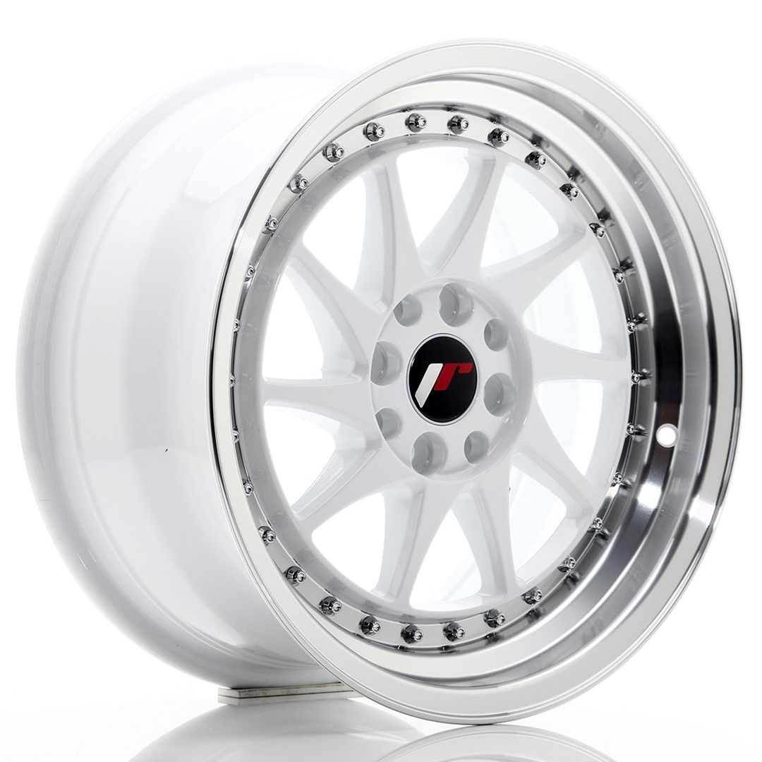 Image of JR-Wheels JR26 Velgen 16 Inch 8J ET25 4x100,4x108 White Machined