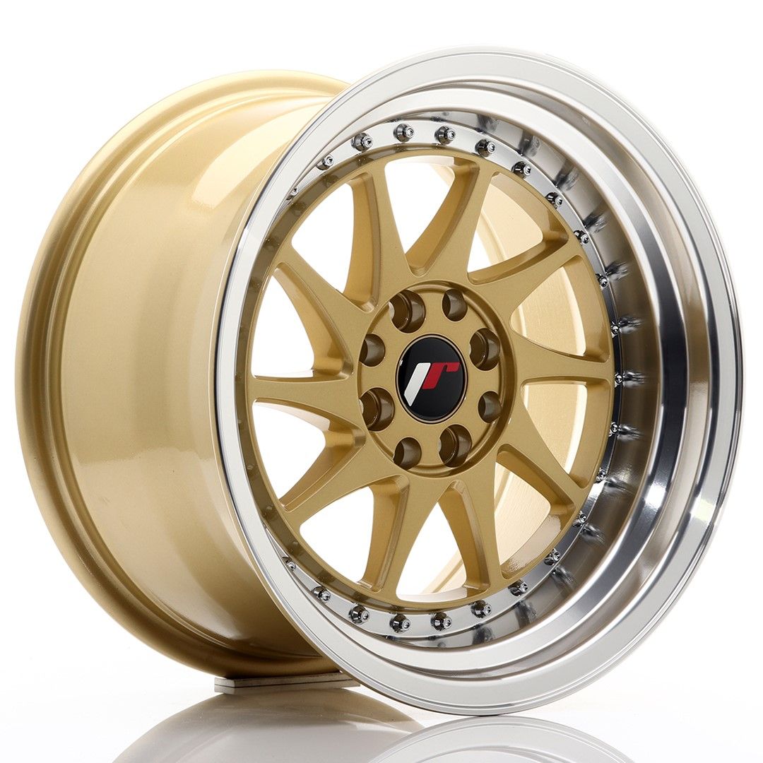 Image of JR-Wheels JR26 Velgen 16 Inch 9J ET20 4x100,4x108 Gold Machined