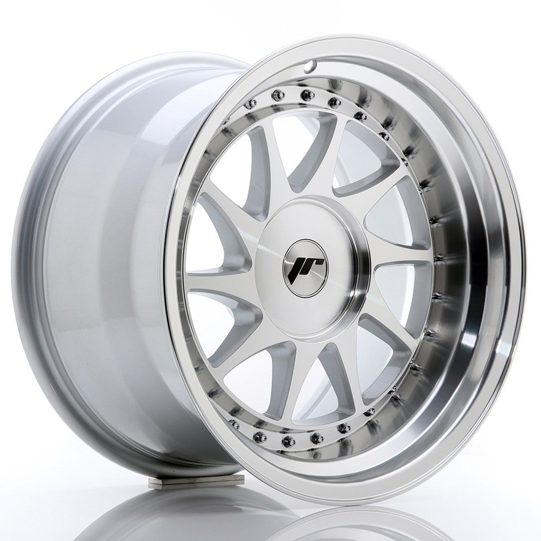 Image of JR-Wheels JR26 Velgen 17 Inch 10J ET0-25 Custom PCD Silver Machined Face