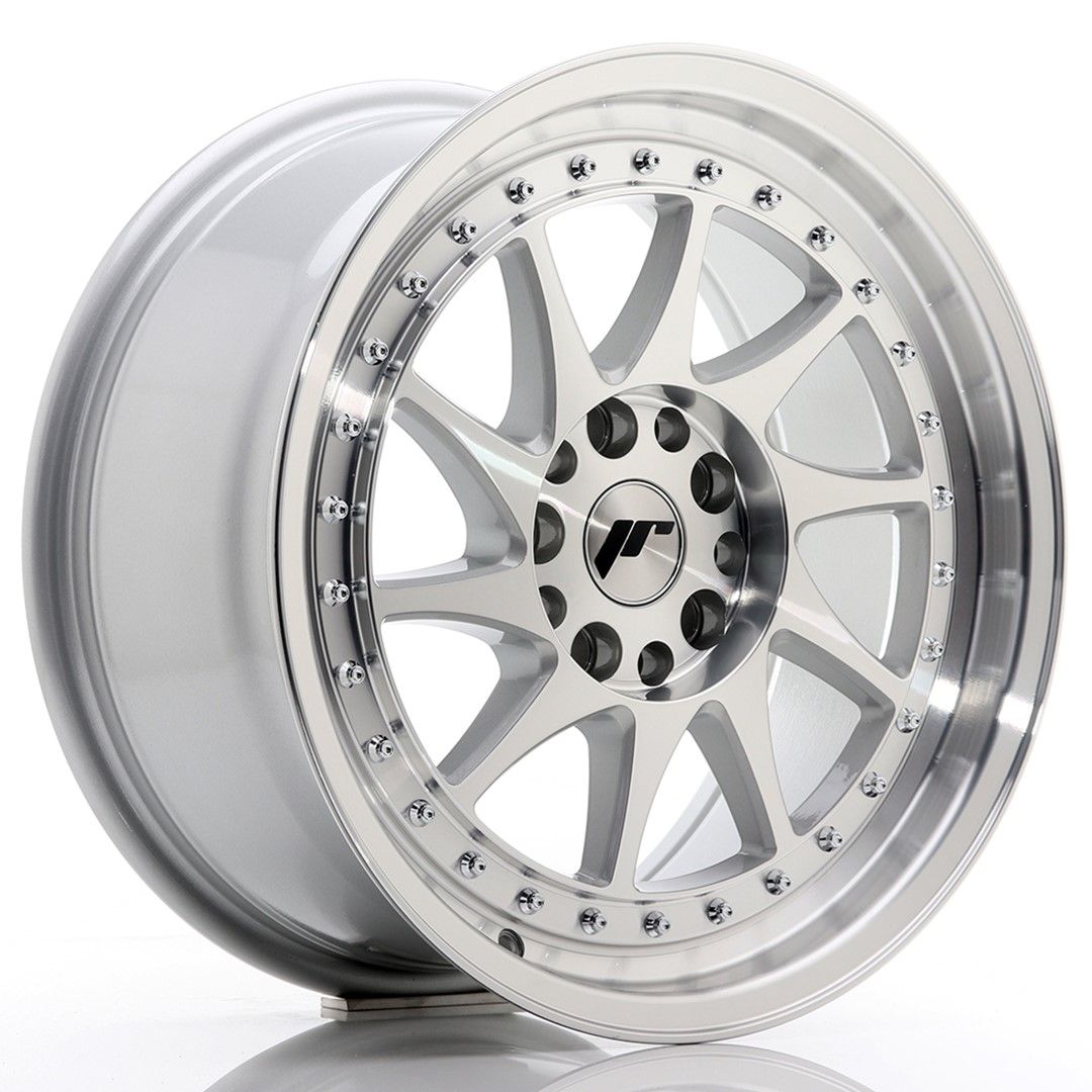 Image of JR-Wheels JR26 Velgen 17 Inch 8J ET25 5x114.3,5x120 Silver Machined Face