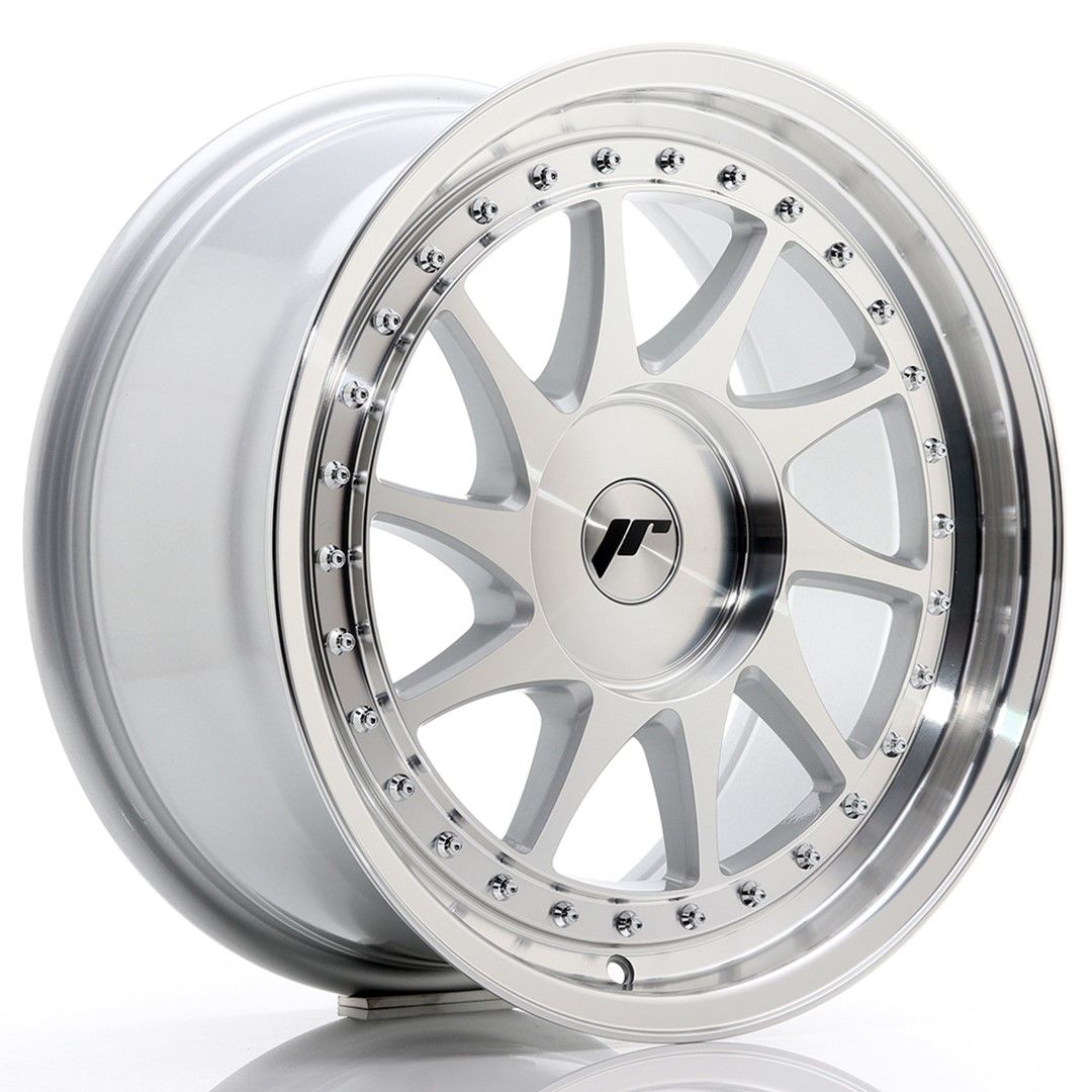 Image of JR-Wheels JR26 Velgen 17 Inch 8J ET20-35 Custom PCD Silver Machined Face