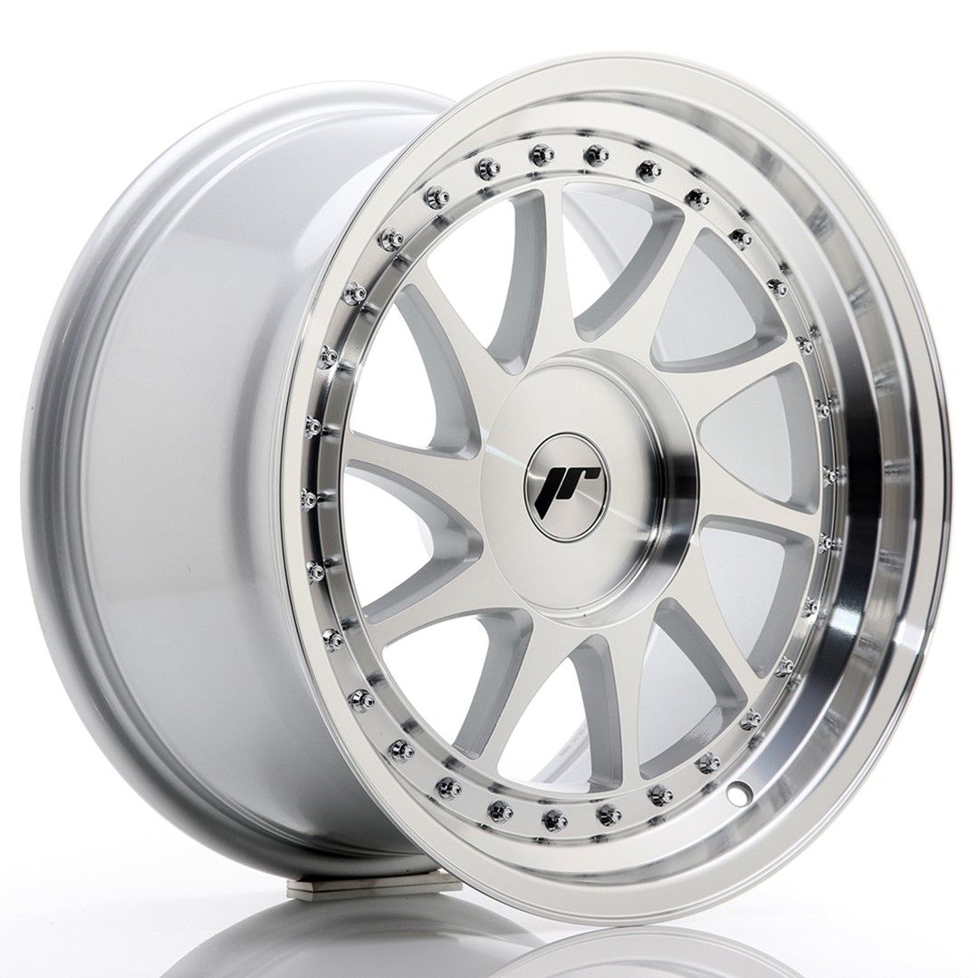 Image of JR-Wheels JR26 Velgen 17 Inch 9J ET20-35 Custom PCD Silver Machined Face