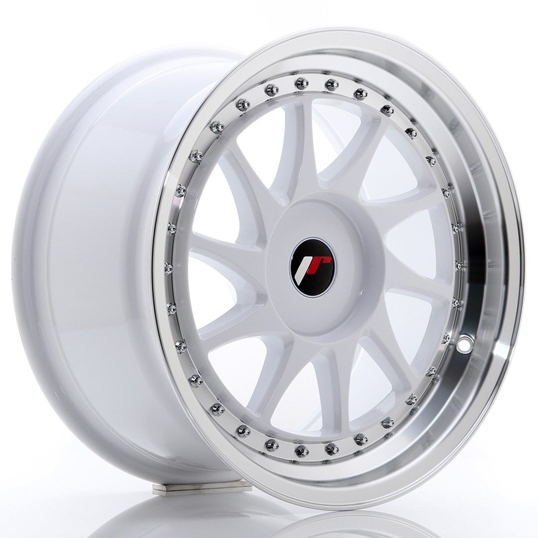 Image of JR-Wheels JR26 Velgen 17 Inch 9J ET20-35 Custom PCD White Machined Lip