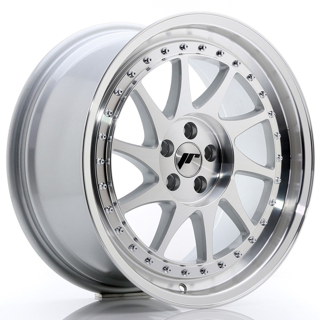Image of JR-Wheels JR26 Velgen 18 Inch 8.5J ET40 5x112 Silver Machined Face