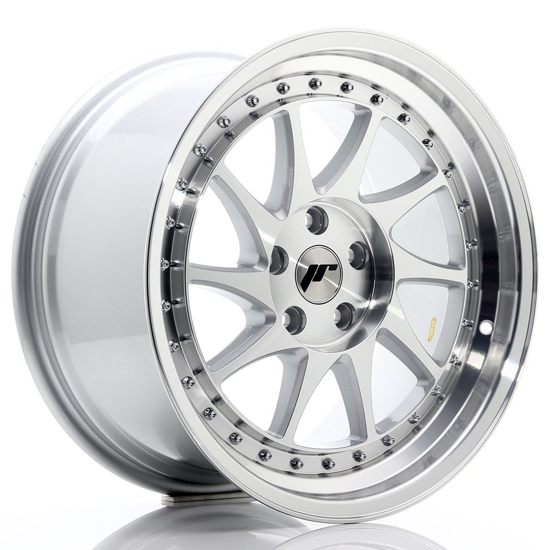 Image of JR-Wheels JR26 Velgen 18 Inch 9.5J ET35 5x120 Silver Machined Face