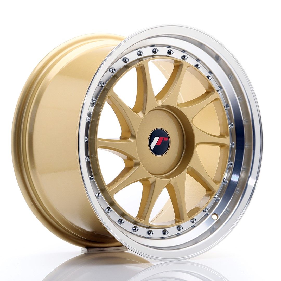 Image of JR-Wheels JR26 Velgen 18 Inch 9.5J ET20-40 Custom PCD Gold Machined