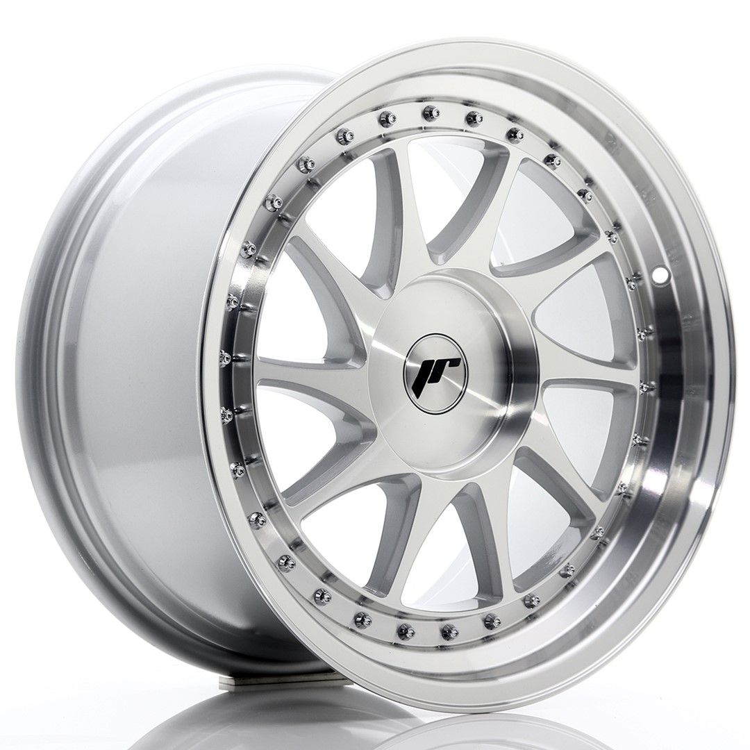 Image of JR-Wheels JR26 Velgen 18 Inch 9.5J ET20-40 Custom PCD Silver Machined Face