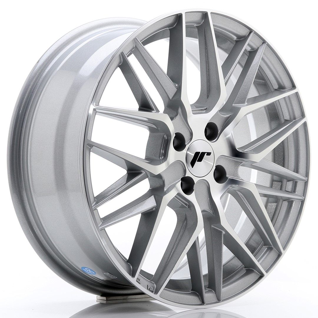 Image of JR-Wheels JR28 Velgen 17 Inch 7J ET40 4x100 Silver Machined Face