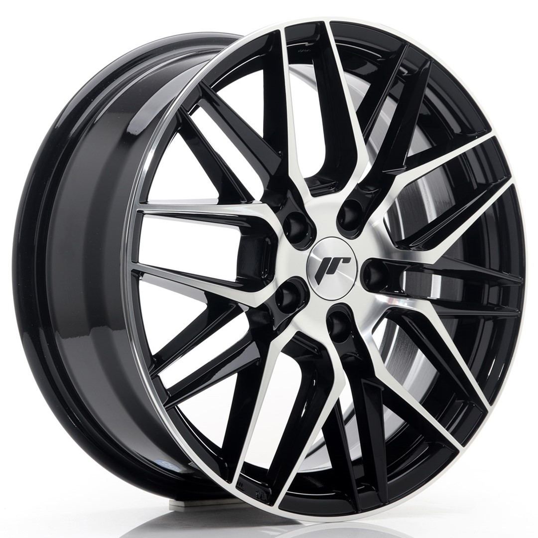 Image of JR-Wheels JR28 Velgen 17 Inch 7J ET40 5x112 Gloss Black Machined Face