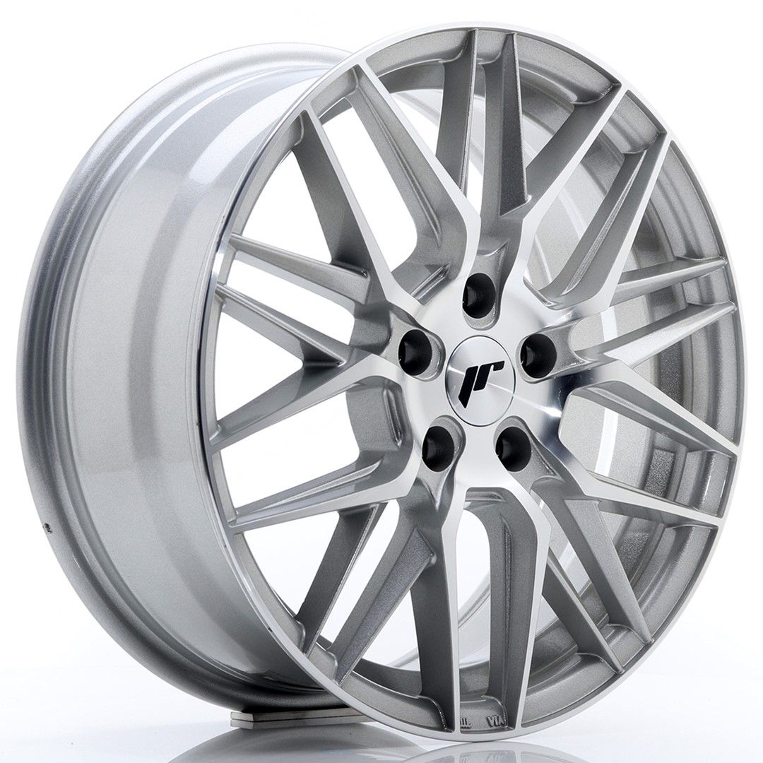 Image of JR-Wheels JR28 Velgen 17 Inch 7J ET40 5x112 Silver Machined Face