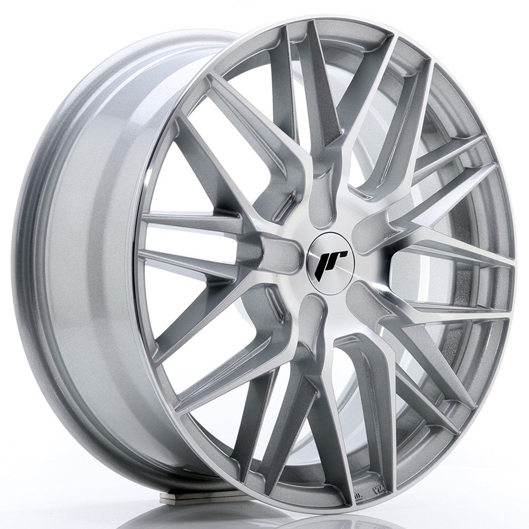 Image of JR-Wheels JR28 Velgen 17 Inch 7J ET20-45 Custom PCD Silver Machined Face