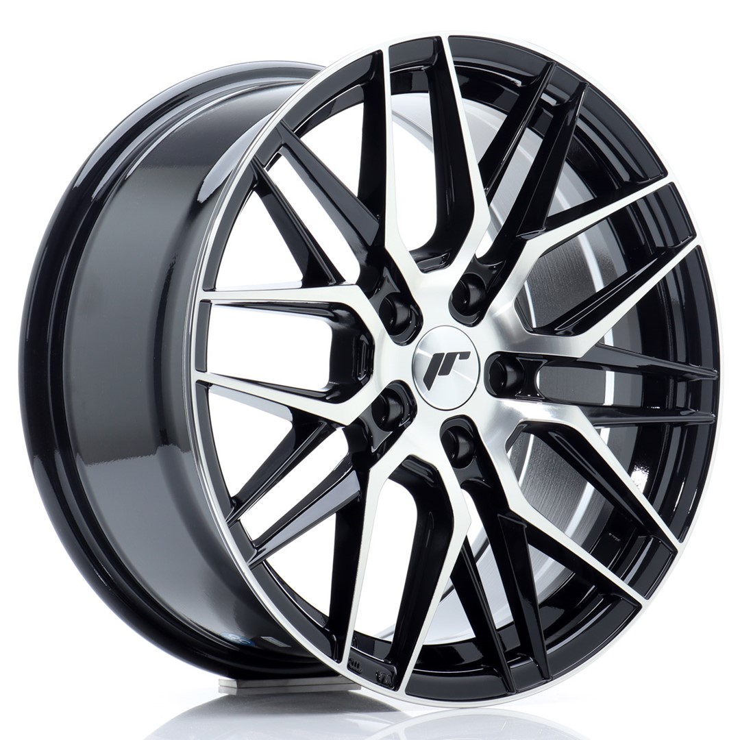 Image of JR-Wheels JR28 Velgen 17 Inch 8J ET40 5x112 Gloss Black Machined Face