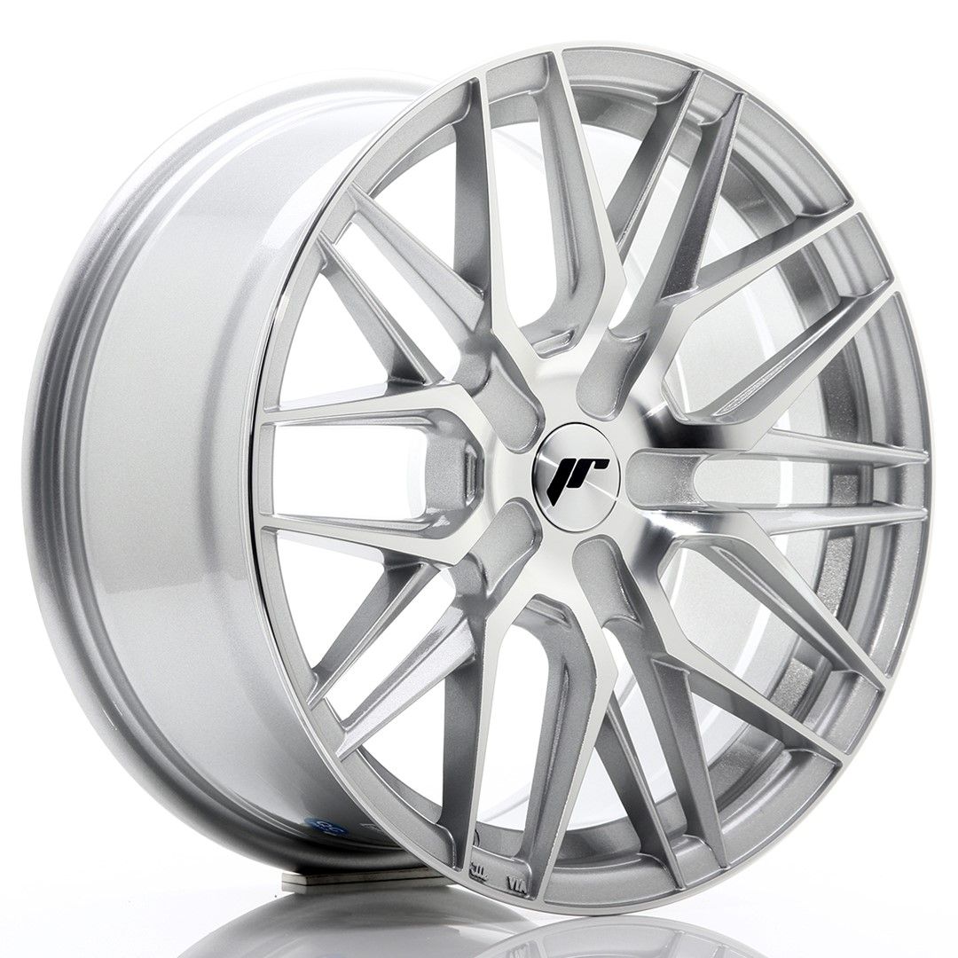 Image of JR-Wheels JR28 Velgen 17 Inch 8J ET25-40 Custom PCD Silver Machined Face