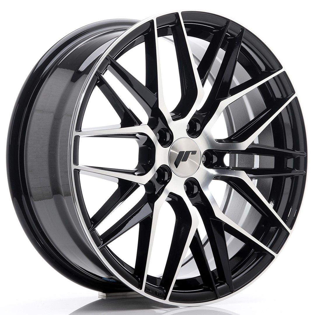 Image of JR-Wheels JR28 Velgen 18 Inch 7.5J ET40 5x112 Gloss Black Machined Face