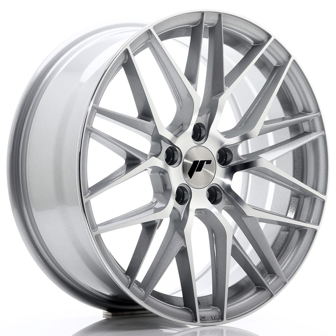 Image of JR-Wheels JR28 Velgen 18 Inch 7.5J ET40 5x112 Silver Machined Face