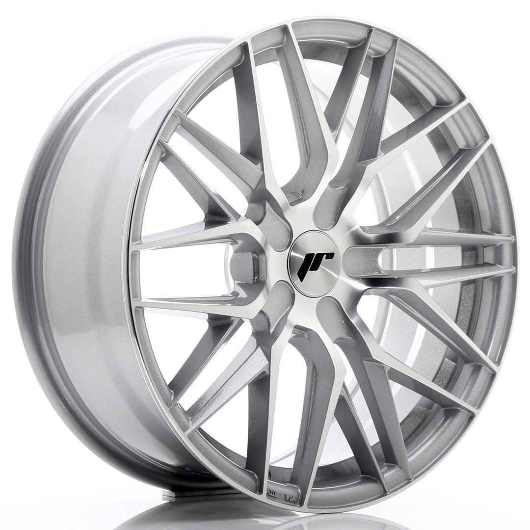 Image of JR-Wheels JR28 Velgen 18 Inch 7.5J ET20-40 Custom PCD Silver Machined Face