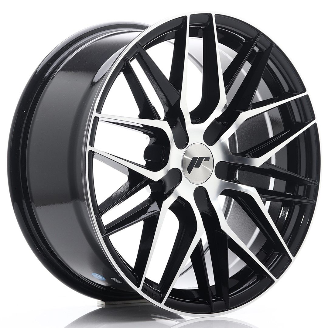Image of JR-Wheels JR28 Velgen 18 Inch 8.5J ET40 Custom PCD Gloss Black Machined Face