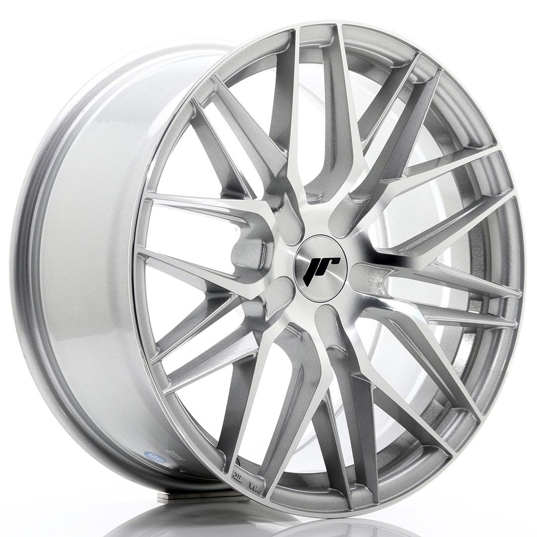 Image of JR-Wheels JR28 Velgen 18 Inch 8.5J ET40 Custom PCD Silver Machined Face