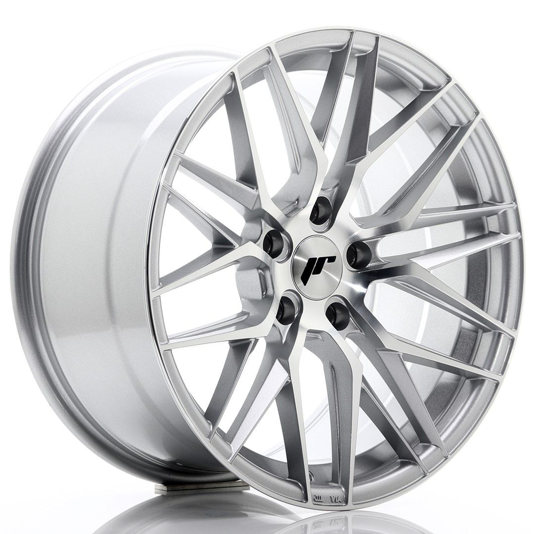 Image of JR-Wheels JR28 Velgen 18 Inch 9.5J ET35 5x120 Silver Machined Face